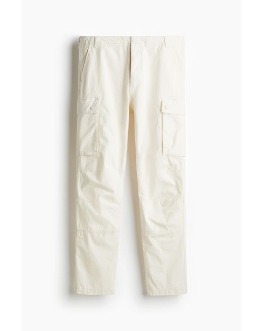 H&M Utilitybroek Van Ripstop in het White voor heren