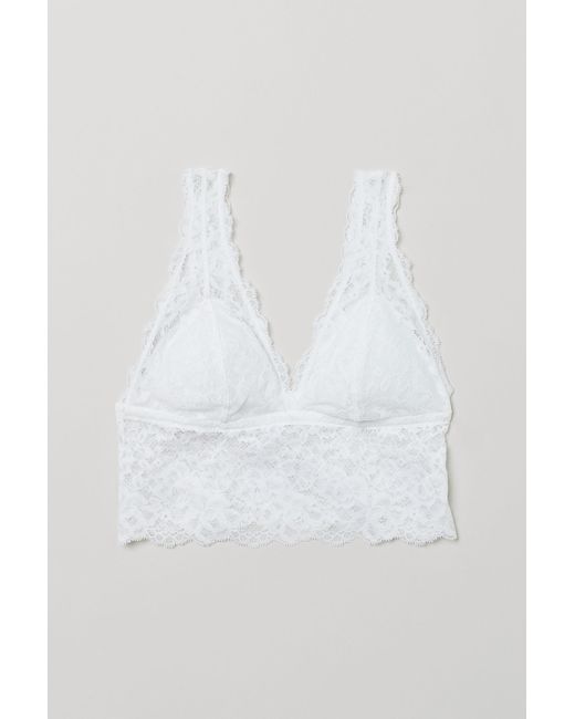 white lace bralette