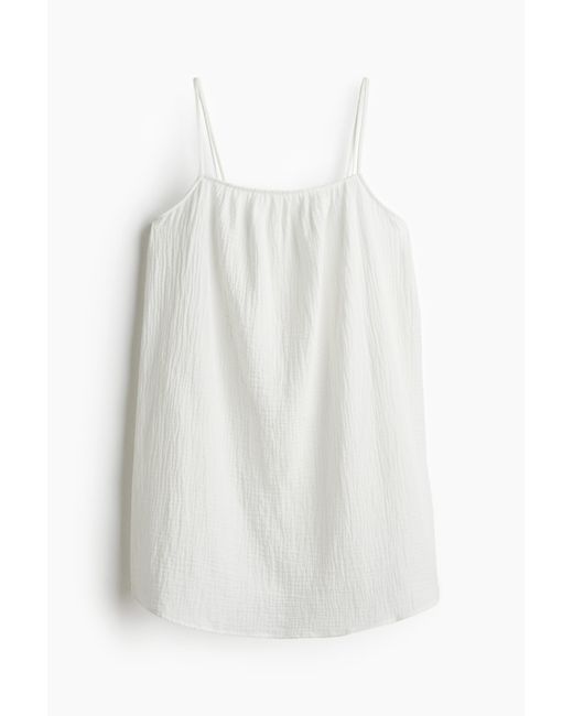 Robe de plage en mousseline H&M en coloris White