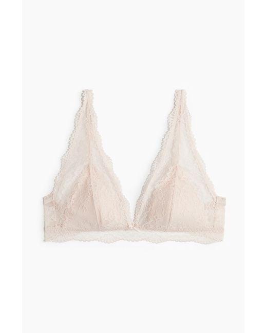 Soutien-Gorge Souple Et Paddé En Dentelle H&M en coloris White