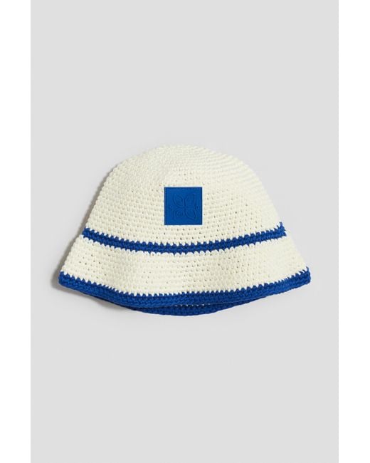Bob En Coton Façon Crochet H&M pour homme en coloris Blue
