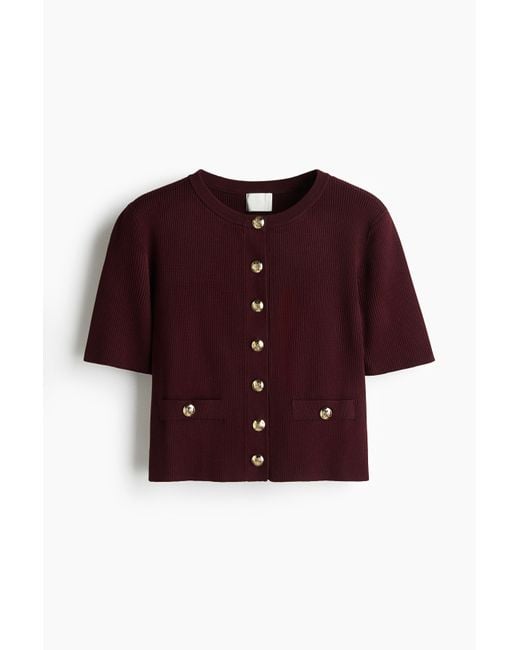 H&M Vest Met Korte Mouwen in het Red