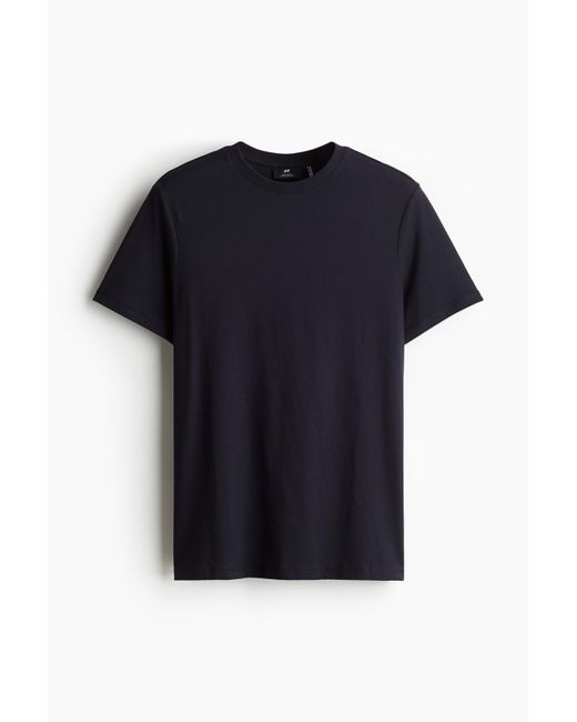 H&M COOLMAX®-T-Shirt Regular Fit in Black für Herren