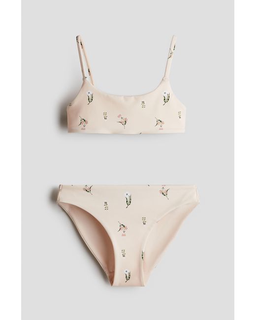Maillot Deux Pièces Imprimé H&M en coloris White
