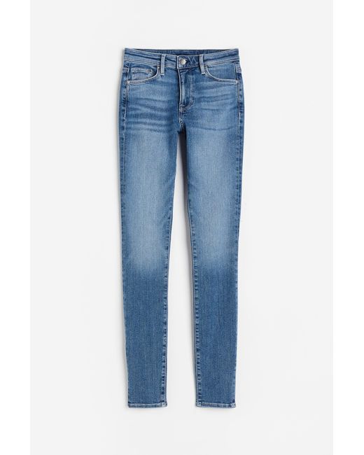 H&M Shaping Skinny Regular Jeans in Blau | Lyst DE