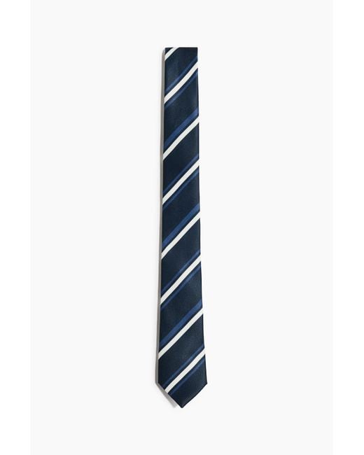 H&M Blue Satinkrawatte