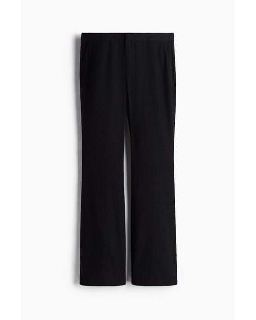 Pantalon De Tailleur En Lin Mélangé H&M en coloris Black