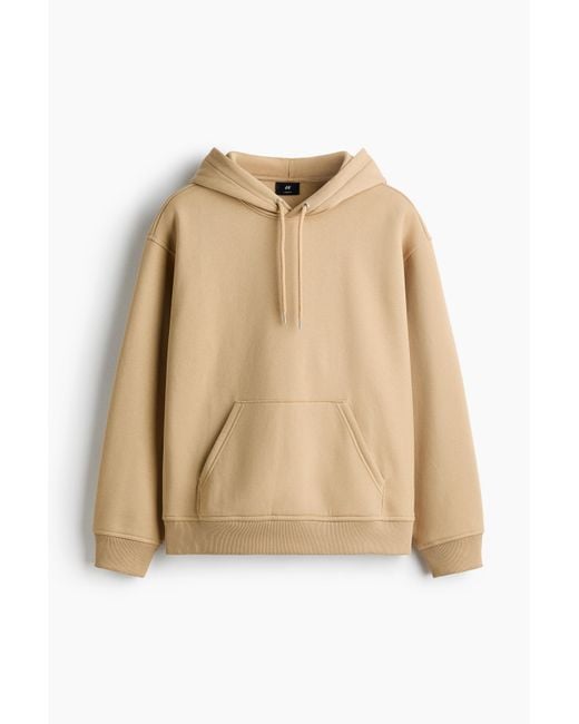 H&M Hoodie in Loose Fit in Natural für Herren