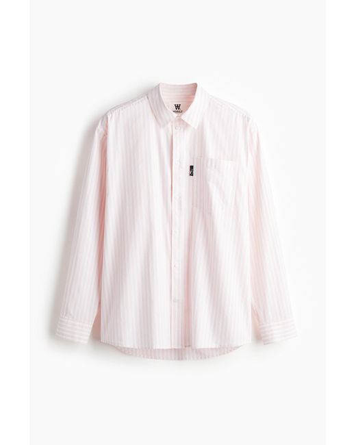 H&M Day Striped Shirt in Pink für Herren