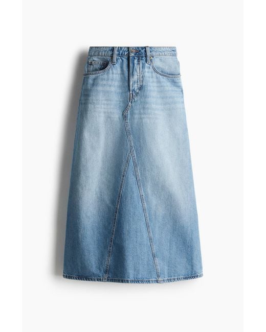 H&M Blue Jeansjupe in A-Linie