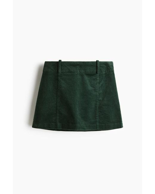 H&M Green Minijupe aus Denim