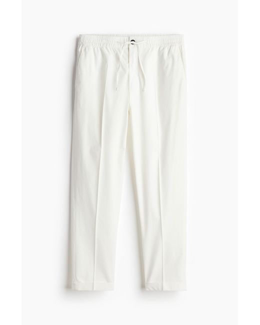 H&M Elegante Joggpants in Regular Fit in White für Herren