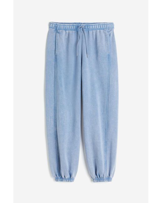 H&M Blue Joggpants im Washed-Look