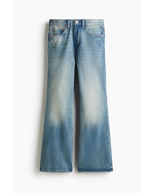 H&M Bootcut Regular High Jeans in Blue für Herren