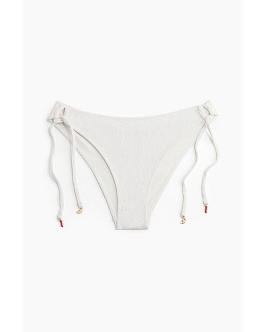 H&M Cheeky Bikinitanga Met Strikbandjes in het White