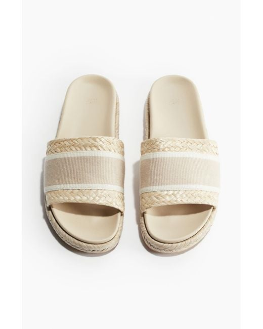 H&M Espadrille-slippers in het Natural