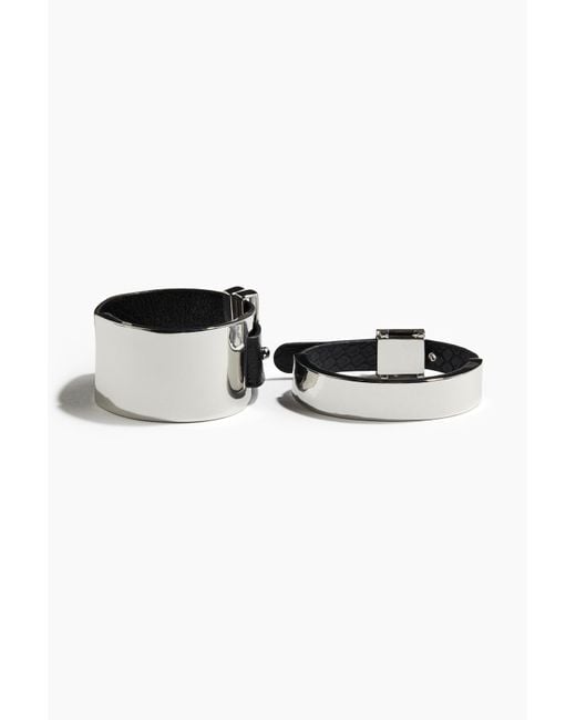 H&M Black 2er-Pack Armbänder