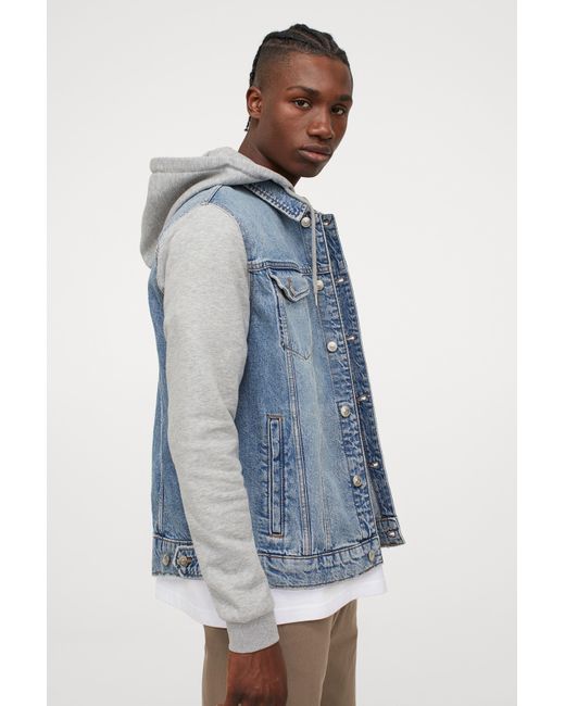 Denim hoodie h&m Clearance