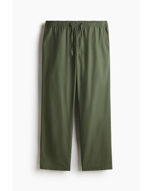 H&M Broek Van Popeline in het Green voor heren