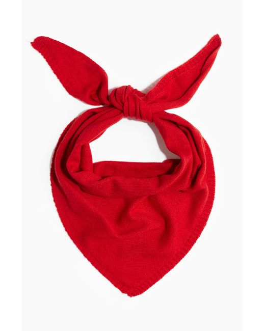 H&M Red Feinstricktuch