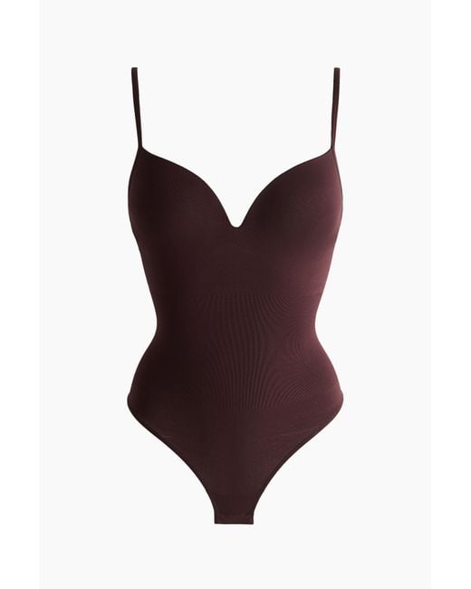 H&M Purple Nahtloser Tangabody mit Push-up. Light Shape