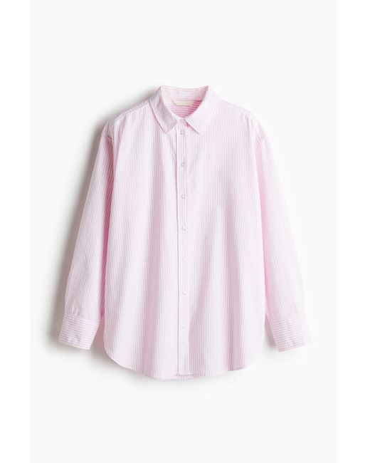 H&M Pink Oxfordbluse