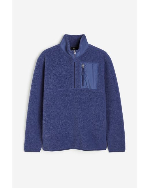H&M THERMOLITE Shirt aus Teddyfleece Regular Fit in Blue für Herren