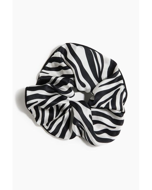 H&M Black Silk scrunchie