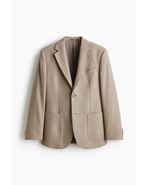 Veste Regular Fit En Cachemire Mélangé H&M pour homme en coloris Brown