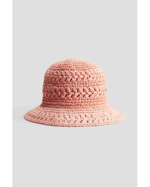 Chapeau De Paille H&M en coloris Pink