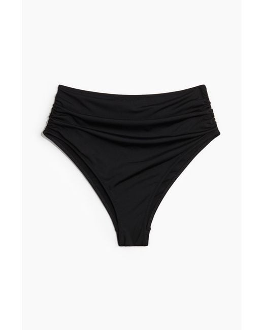 Bas De Maillot High Waist Cheeky H&M en coloris Black