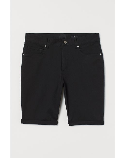 h&m men's slim fit shorts