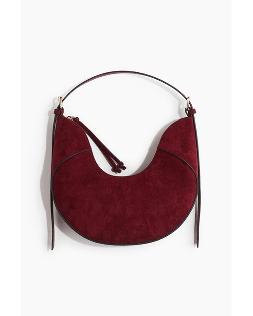 H&M Red U-förmige Umhängetasche