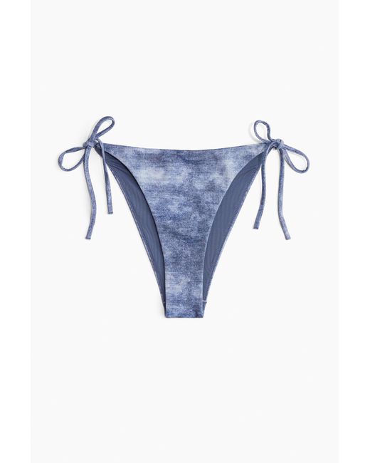 H&M Blue Tie-Tanga Bikinihose