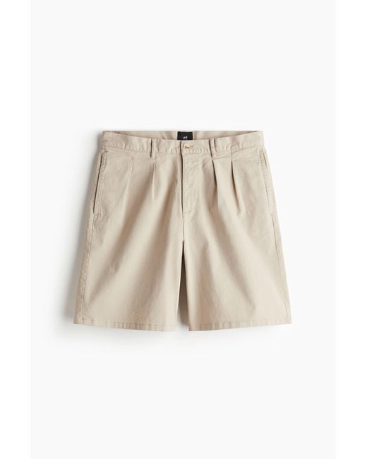 H&M Chino-Shorts in Loose Fit in Natural für Herren