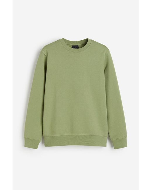 H&M Sweatshirt in Regular Fit in Green für Herren