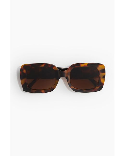 Square sunglasses H&M en coloris Brown