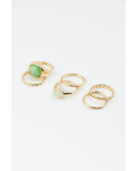 H&M Metallic 6er-Pack Ringe