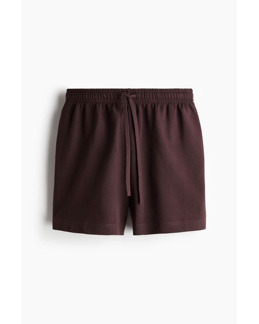 H&M Red Sweatshorts in Loose Fit