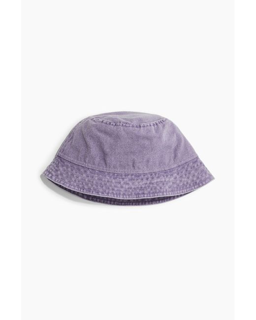H&M Bucket Hat aus Baumwolle in Purple für Herren