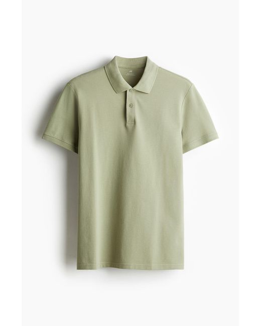 H&M Piqué Poloshirt in het Green voor heren