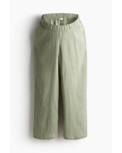 H&M Green MAMA Before & After Musselinhose