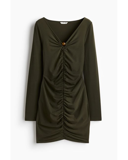 Minirobe À Effet Drapé H&M en coloris Green