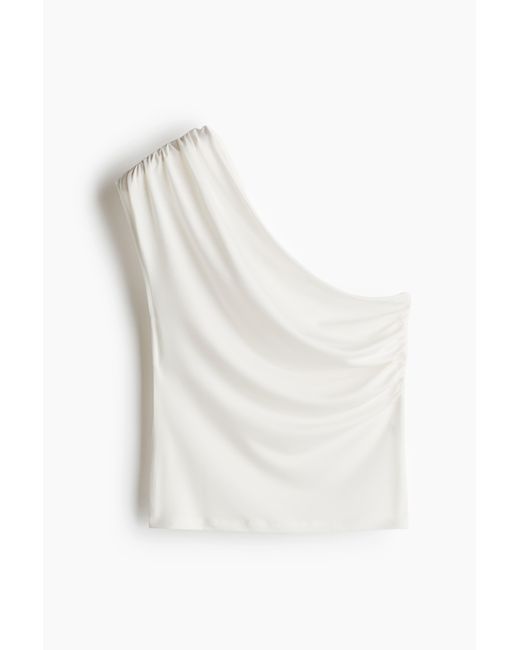 H&M White One-Shoulder-Top