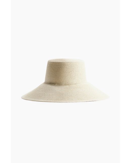 H&M White Strohhut mit abfallender Krempe