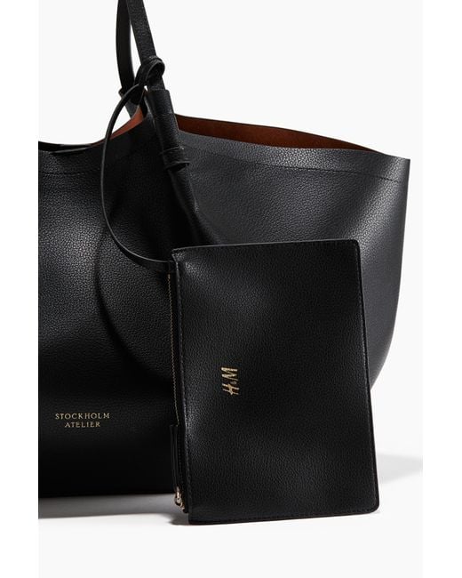 H&M Black Shopper mit Pouch
