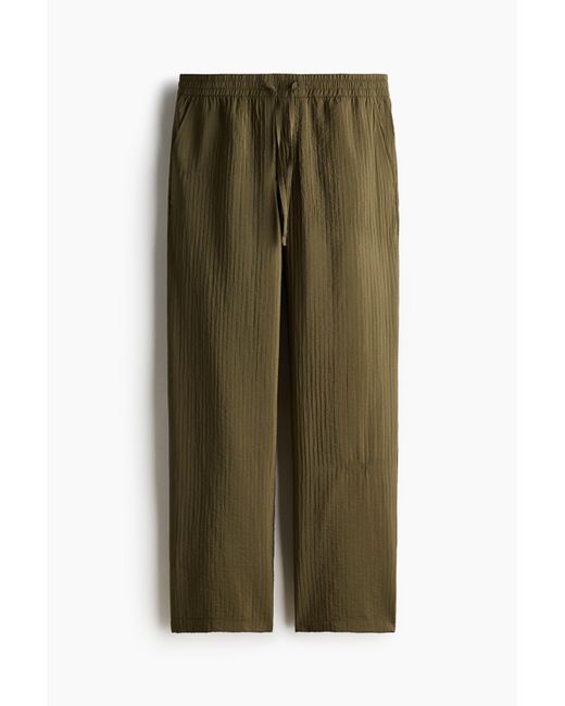 H&M Utilitybroek Met Structuur in het Green voor heren