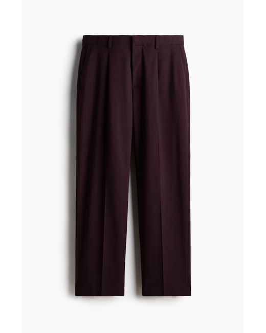 H&M Anzughose in Relaxed Fit in Brown für Herren