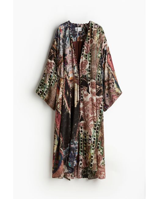 H&M Black Kaftan aus Crêpe
