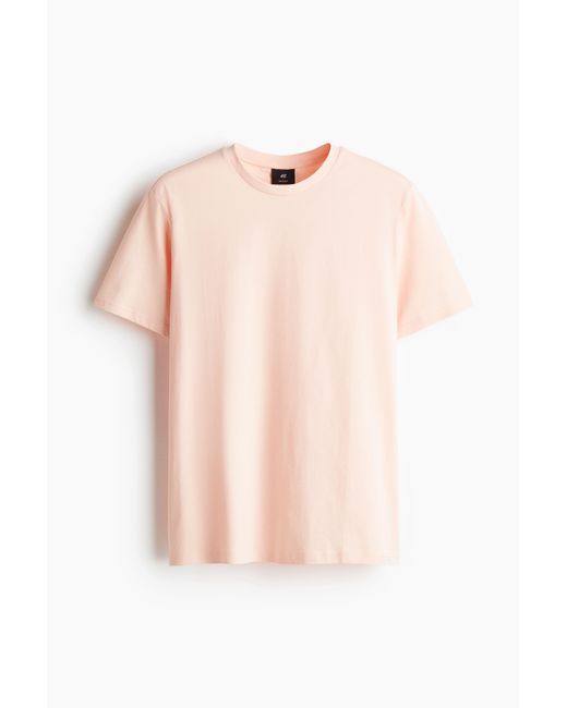 H&M T-Shirt in Regular Fit in Pink für Herren